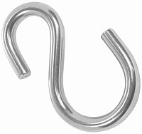 Крючок S-образный асимметричный 4 мм 8160, нержавеющая сталь А2 Крючок S-образный асимметричный 4 мм 8160, нержавеющая сталь А2